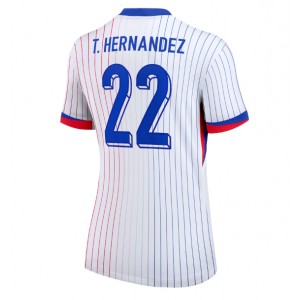 Fotbalové Dres Francie Theo Hernandez #22 Dámské Venkovní Oblečení ME 2024 Krátký Rukáv